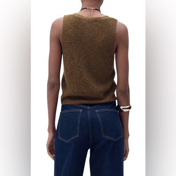 NWT MANGO Jazmin Sleeveless Sweater Vest - Picture 2 of 6